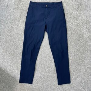 Lululemon Commission Pants Mens 30 Navy Blue Warpstreme Performance